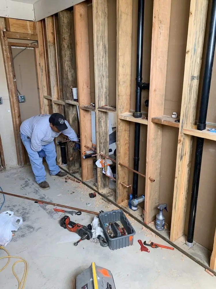 Commercial rough-in plumbing for Gas Line Repair in Fullers Earth
